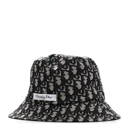 Christian Dior Oblique Reversible Teddy-D Brim Bucket Hat 57 Blue 1 of 15