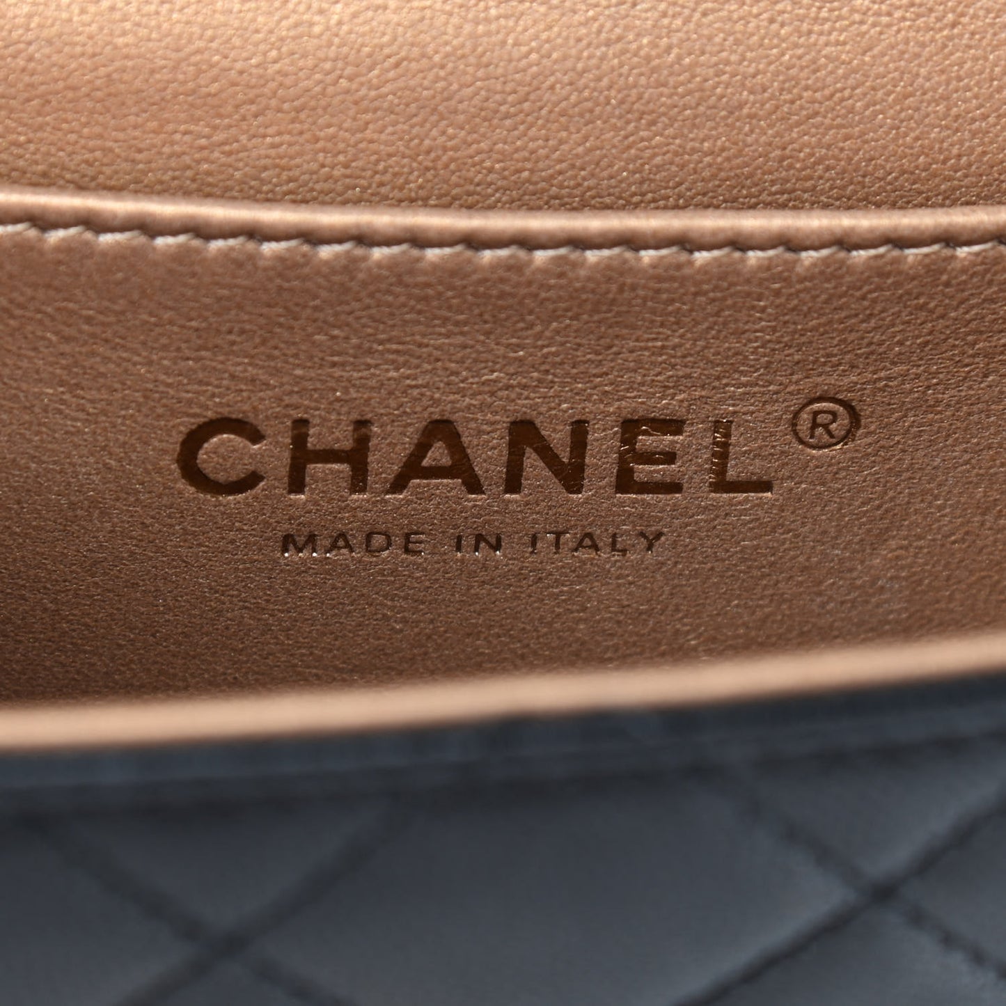 Goatskin Quilted Chic Pearls Flap Black