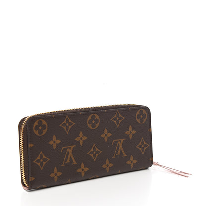 Louis Vuitton Monogram Clemence Wallet Rose Ballerine 2 of 7