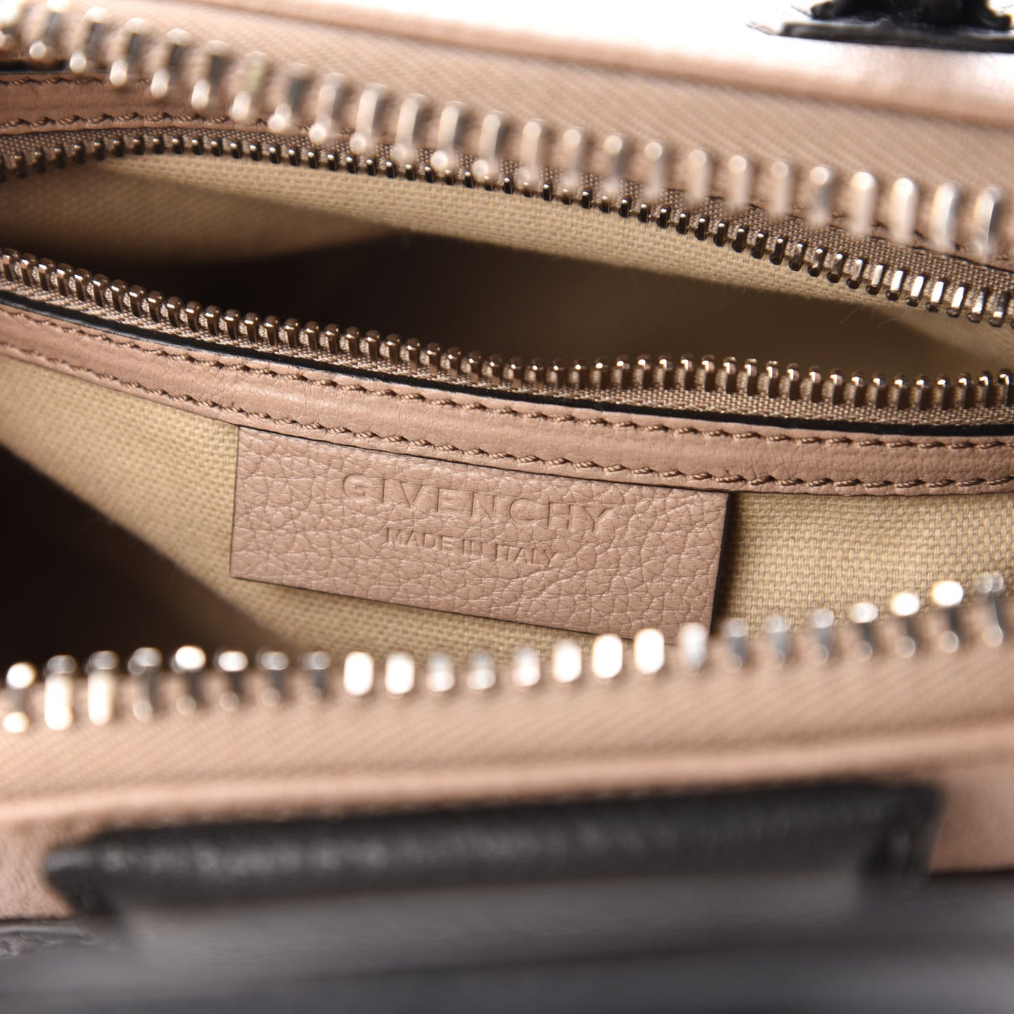 Sugar Goatskin Mini Tri-Color Antigona Linen