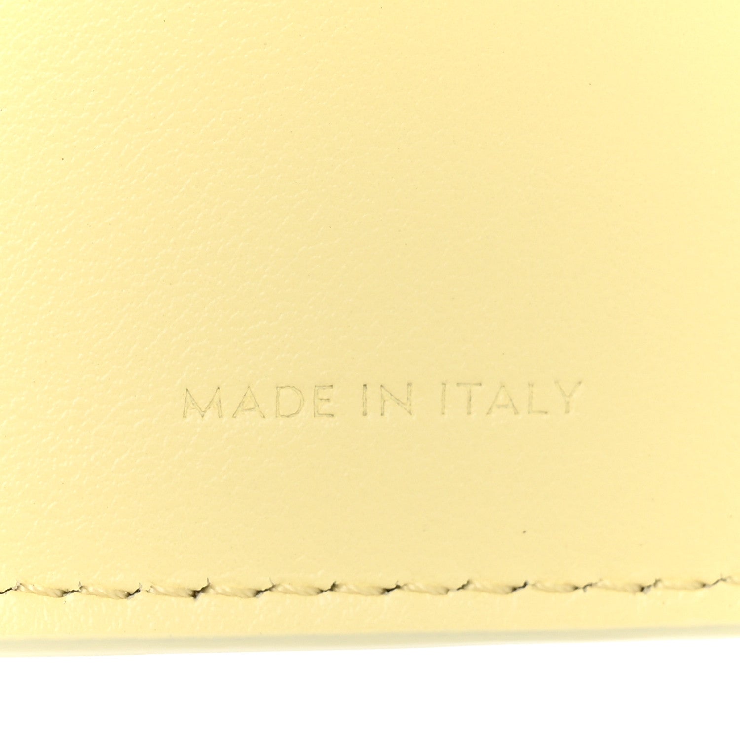 Celine Shiny Smooth Calfksin Triomphe Compact Wallet Soft Yellow 7 of 10