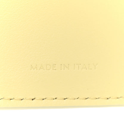Celine Shiny Smooth Calfksin Triomphe Compact Wallet Soft Yellow 7 of 10