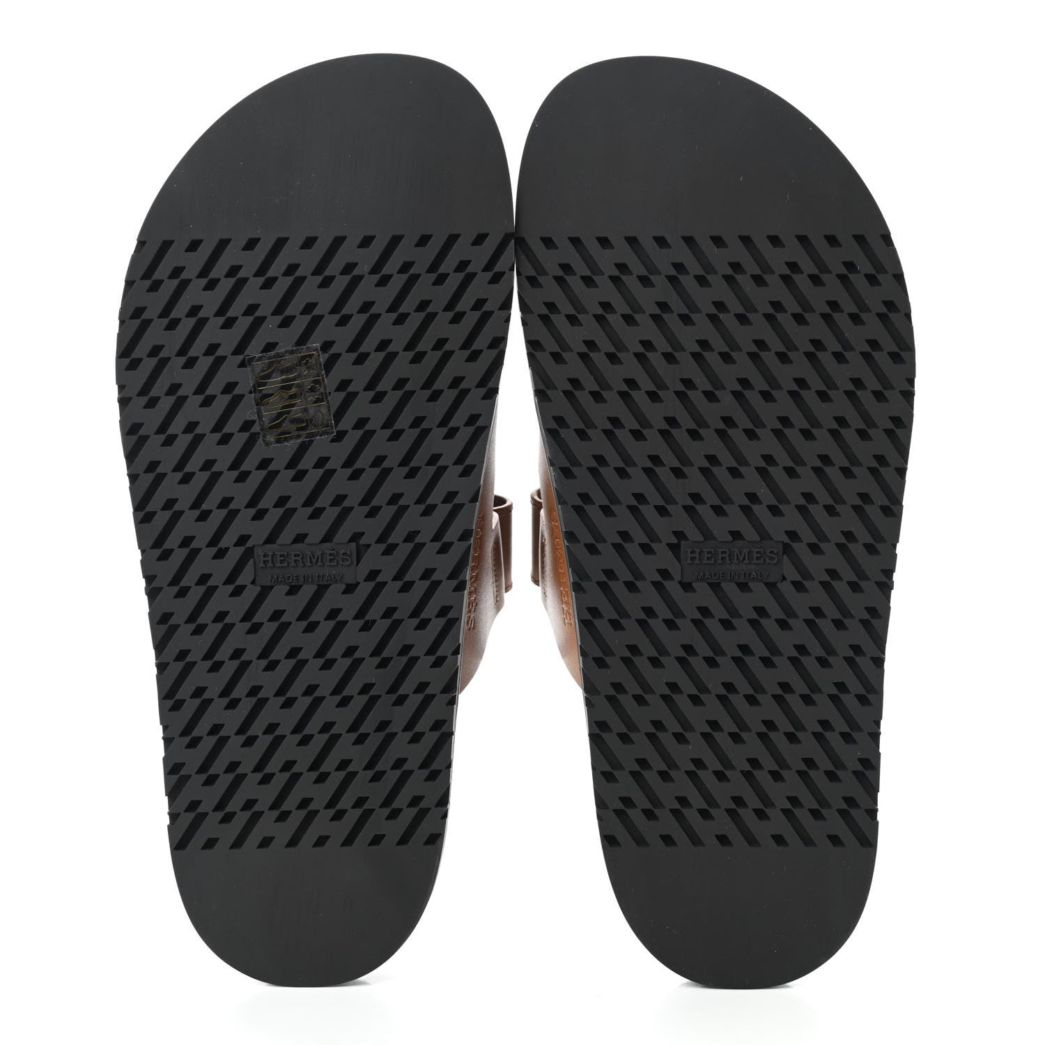 Hermes Calfskin Womens Chypre Sandals 38 Gold 5 of 8