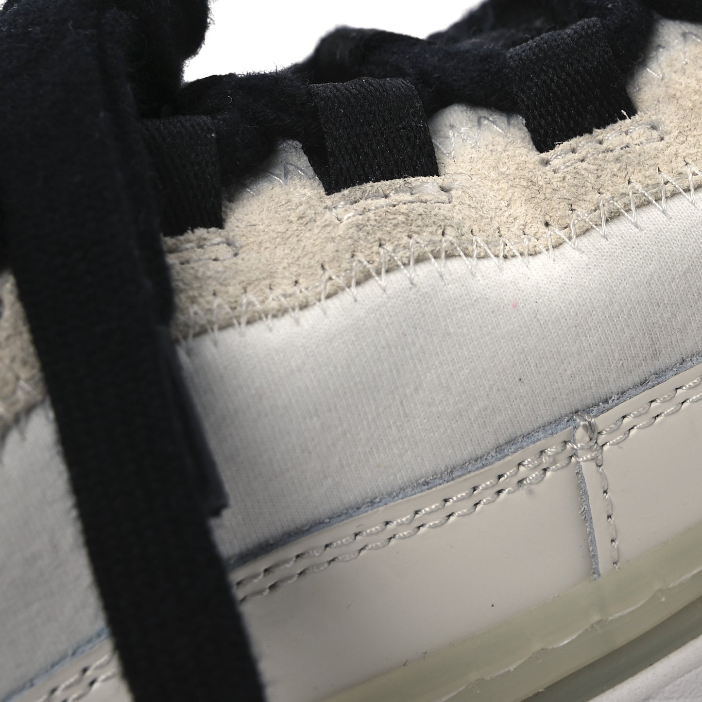 Velvet Calfskin Mixed Fibers CC Sneakers 37 Ivory Black