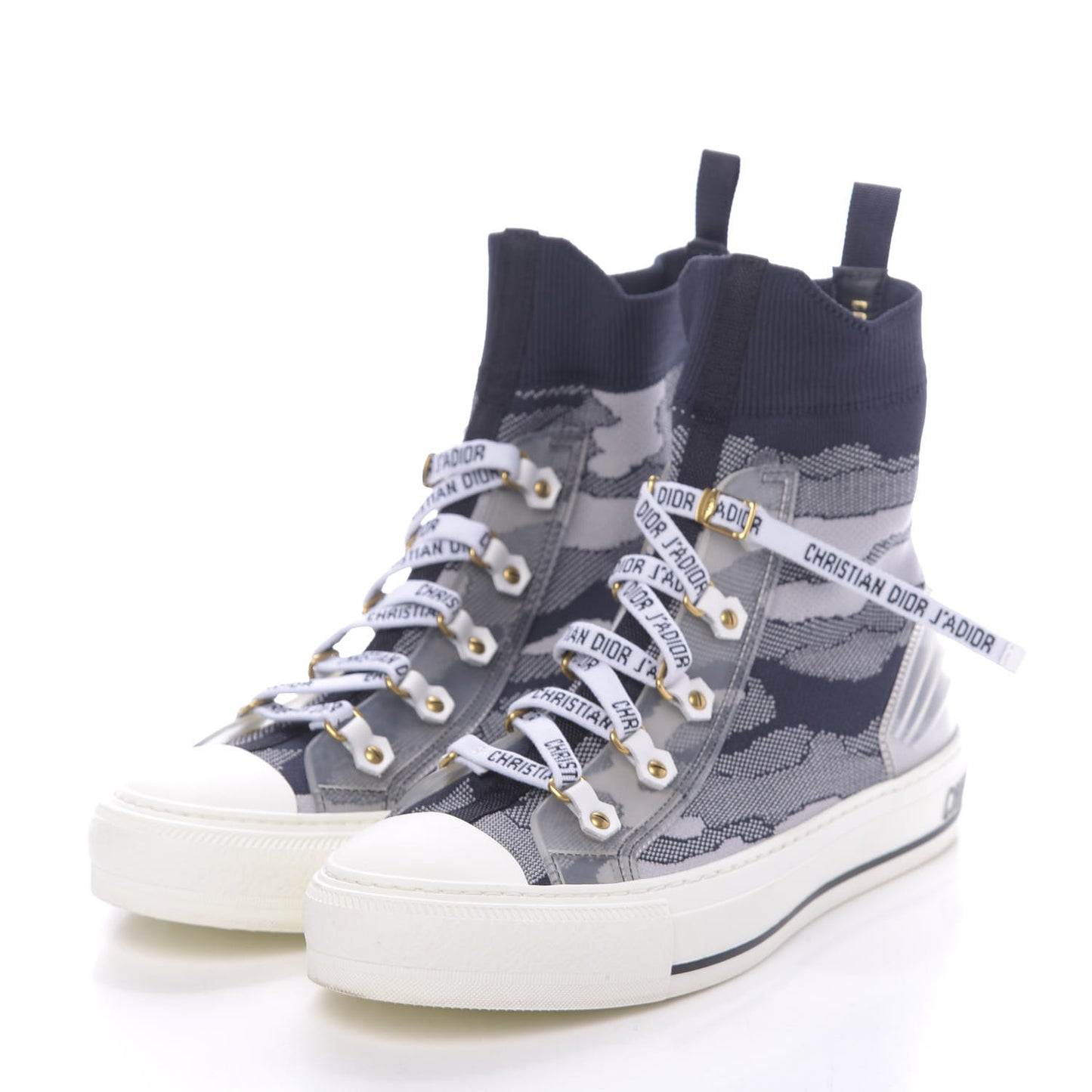 Technical Knit High Top Sneakers 38.5