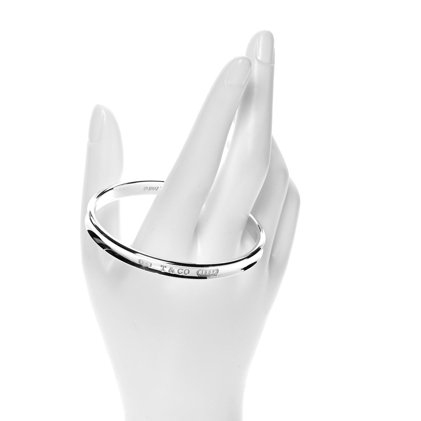 Sterling Silver Narrow 1837 Bangle Bracelet