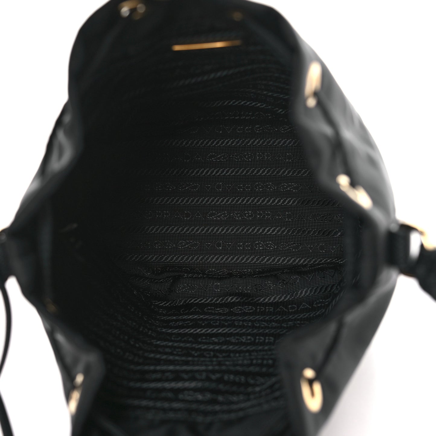 Re-Nylon Saffiano Mini Re-Edition 1978 Bucket Bag Black