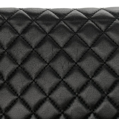 Chanel Lambskin Quilted Horizontal Boy Brick Studded Flap Black 15 of 15