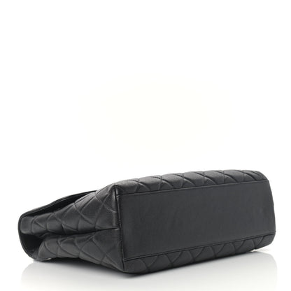 Chanel Caviar Quilted Jumbo Kelly Flap Black 4 of 14