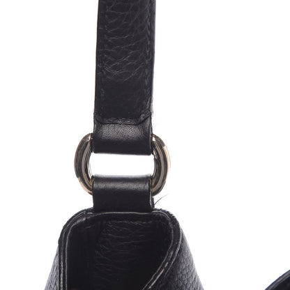 Gucci Pebbled Calfskin Medium Soho Shoulder Bag Black 11 of 19