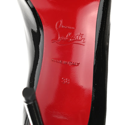 Christian Louboutin Patent Pigalle 100 Pumps 38 Black 6 of 8