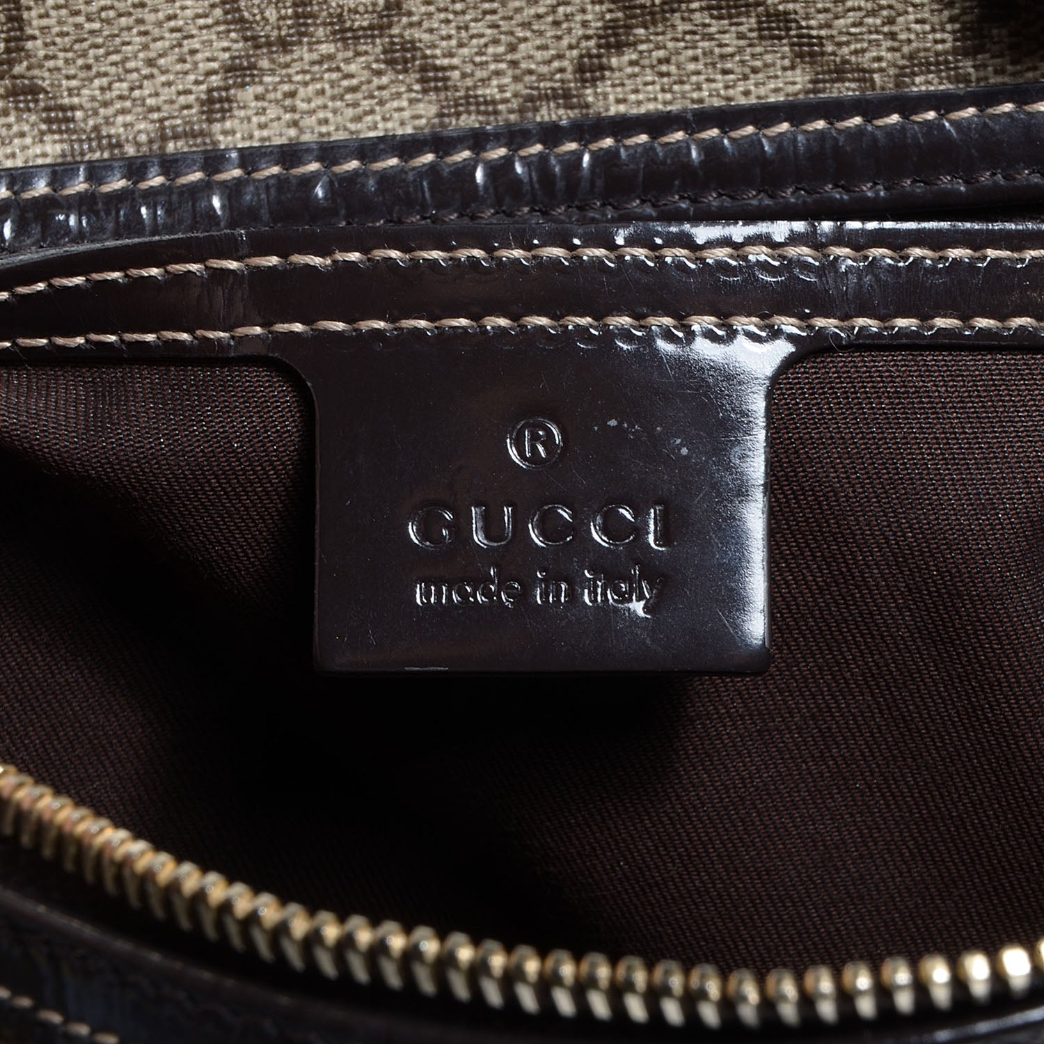 Gucci GG Plus Monogram Medium Joy Boston Dark Brown 6 of 7