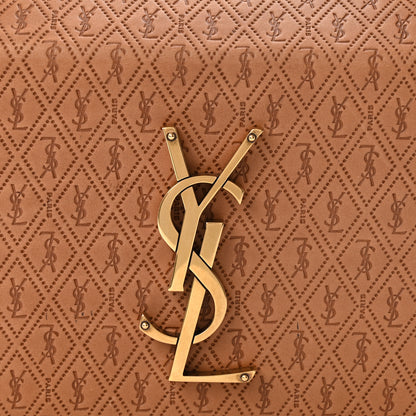 Saint Laurent Calfskin Monogram Take Away Box Dusty Vintage Brown Gold 7 of 11