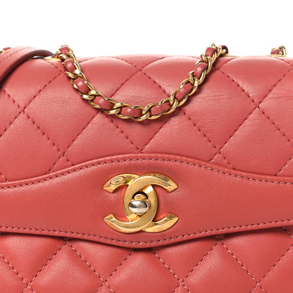 Chanel Lambskin Quilted Bi-Color Small Coco Vintage Flap Pink 8 of 14