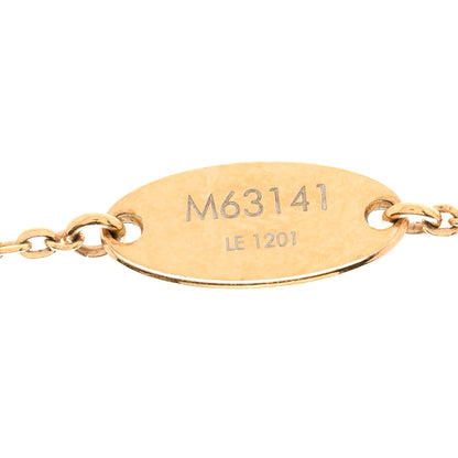 Louis Vuitton Nanogram Name Tag Necklace Gold Silver 6 of 9