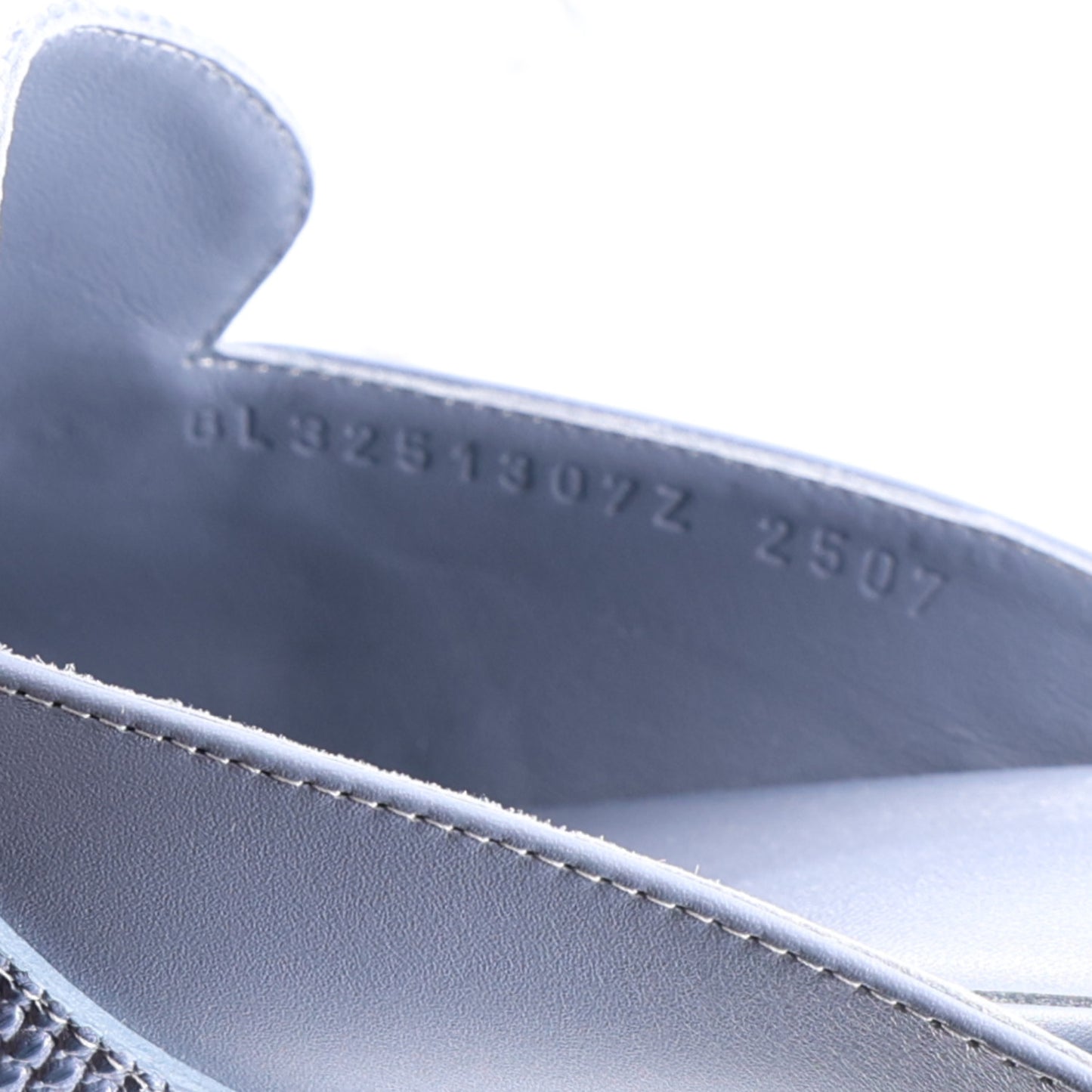 Lizard Calfskin Oz Mules 41 Bleu Grignon