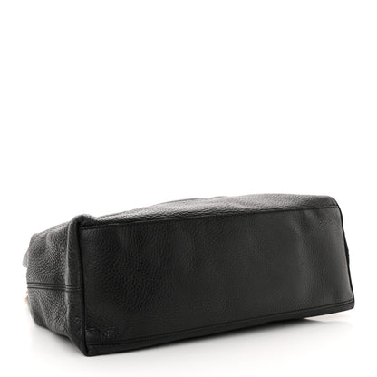 Gucci Pebbled Calfskin Medium Soho Chain Shoulder Bag Black 4 of 16