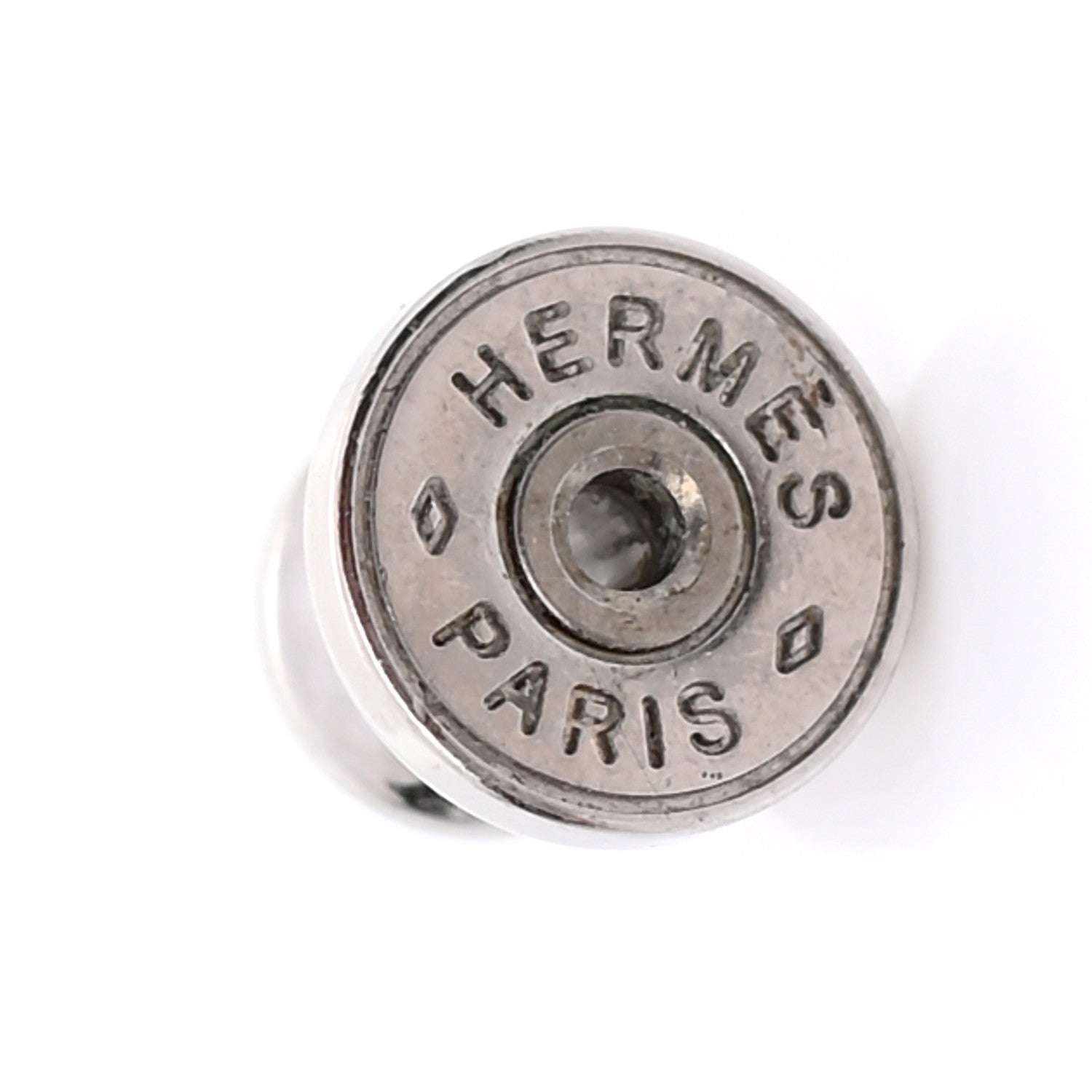 Hermes Palladium Lacquered Mini Pop H Earrings Black 4 of 6