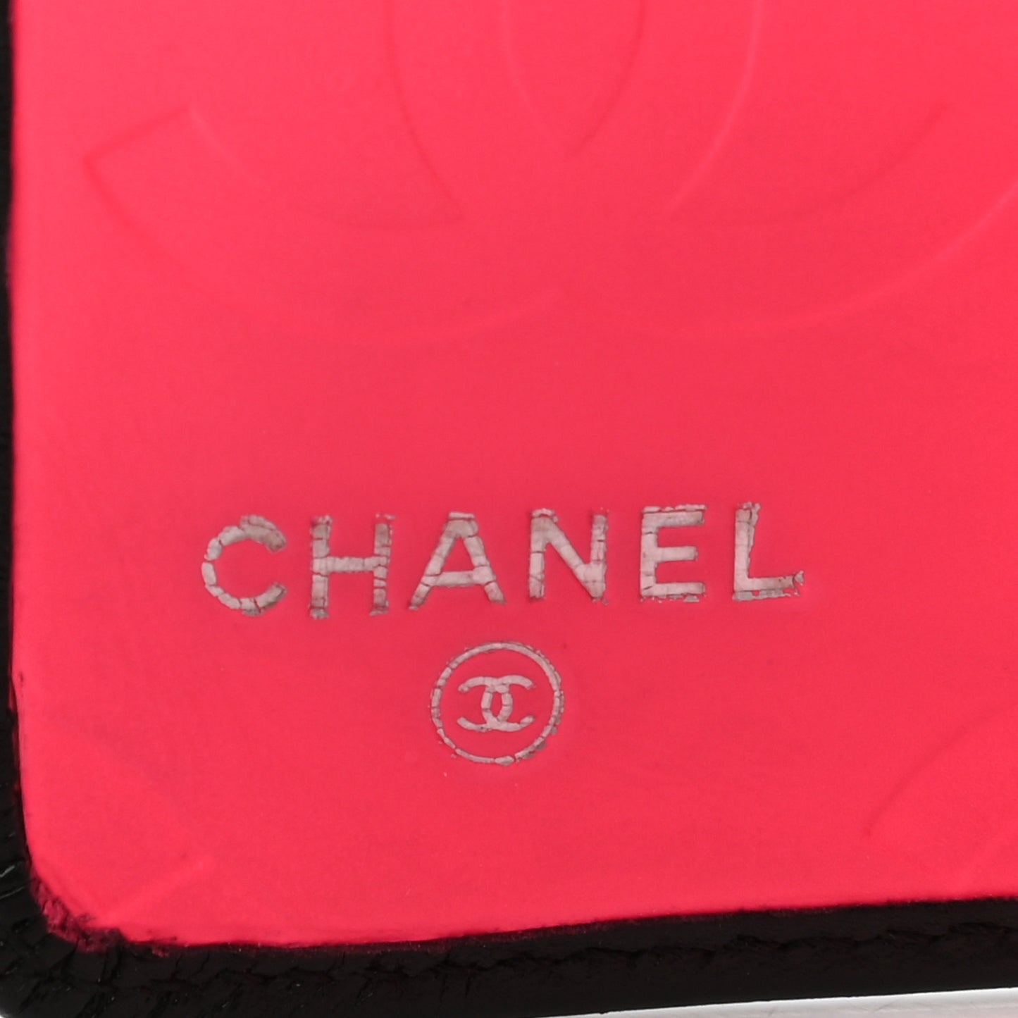 Calfskin Quilted Cambon Yen Wallet Black