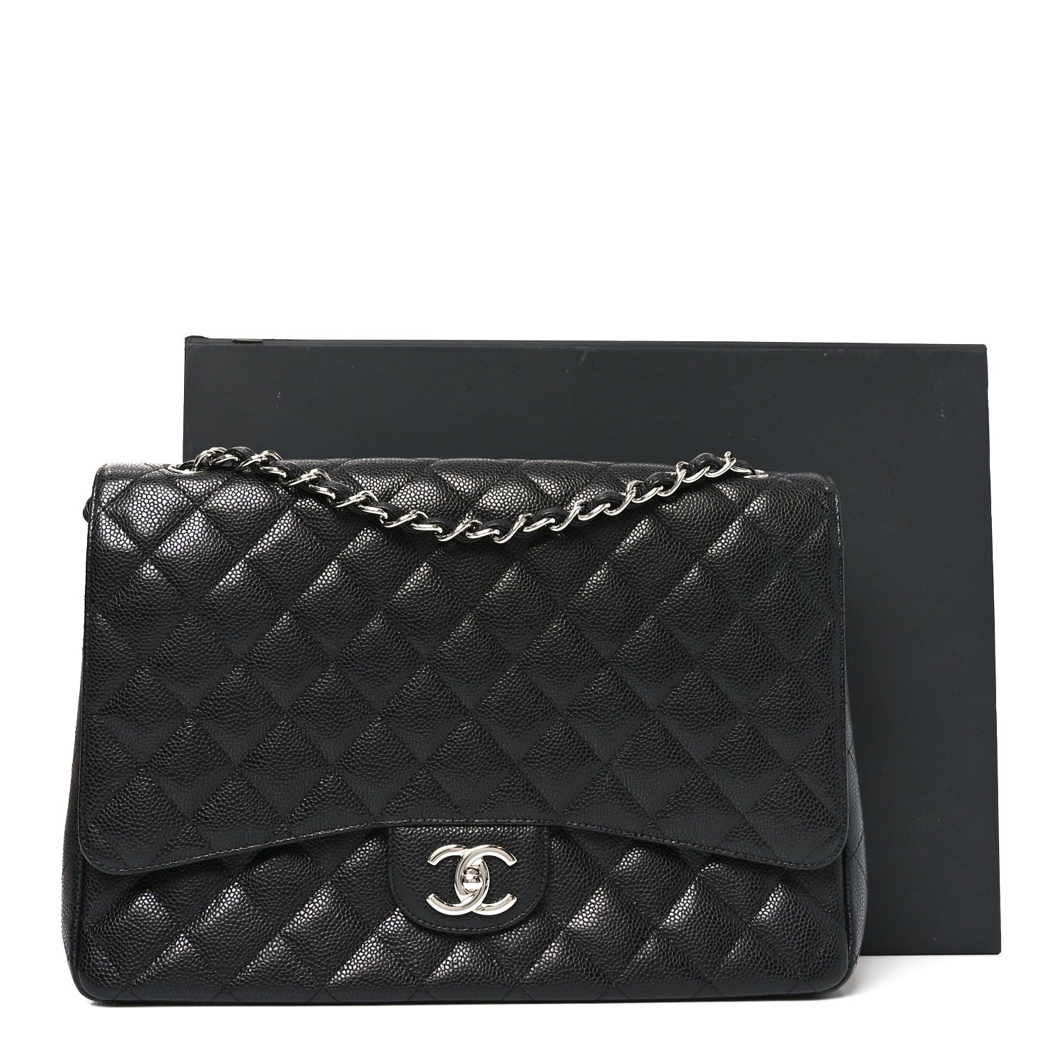 Chanel Caviar Quilted Maxi Double Flap Black 11 of 11