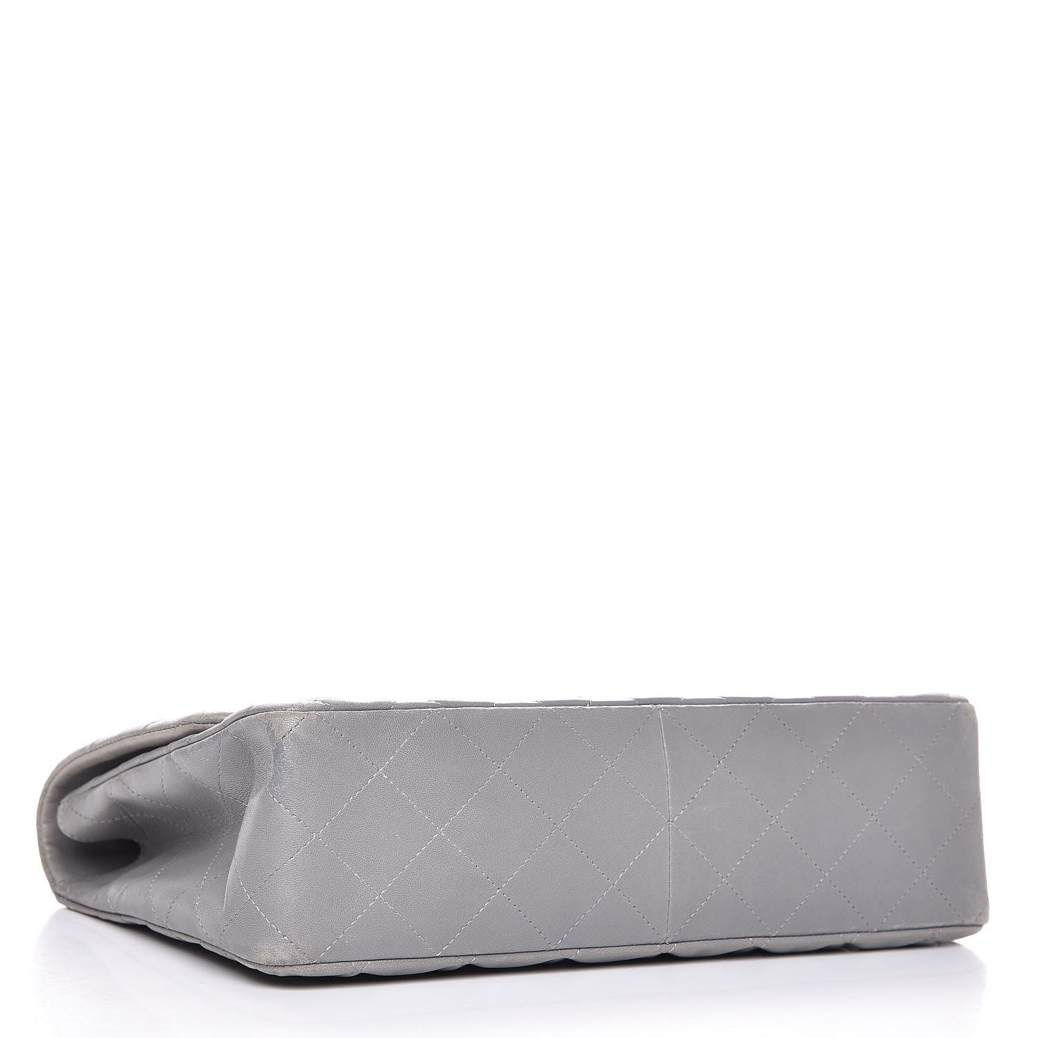 Chanel Lambskin Quilted Jumbo Single Flap Grey 5 of 14