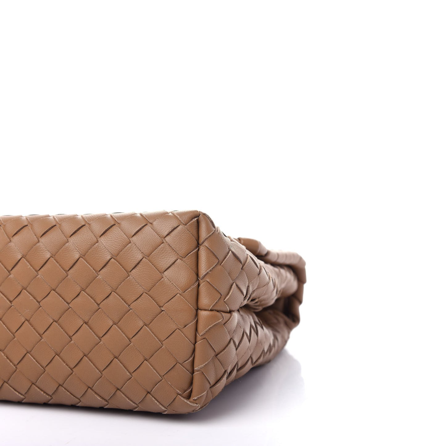 Nappa Intrecciato Small Olimpia Shoulder Bag Camel