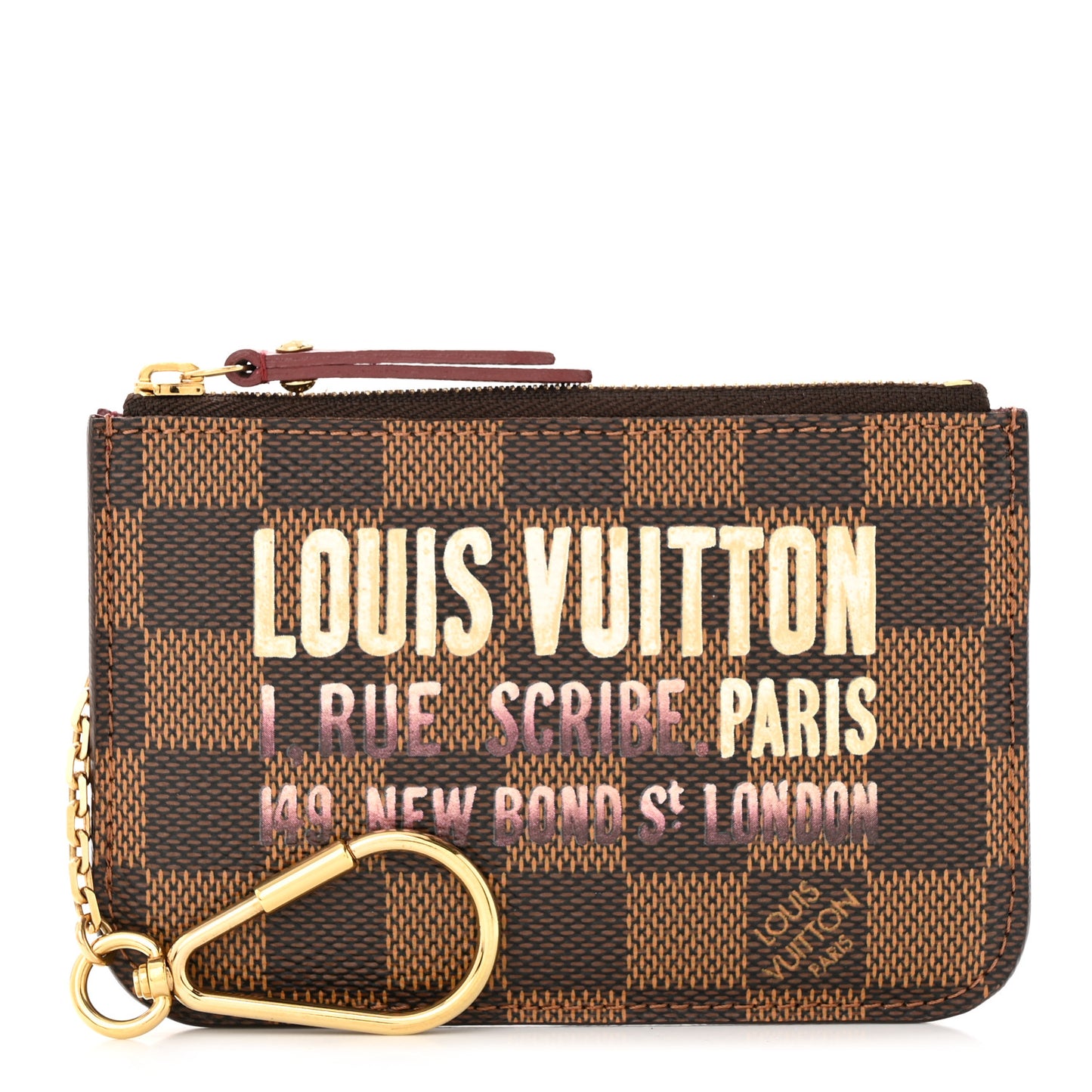 Damier Ebene Scribe Affiche Key Pouch