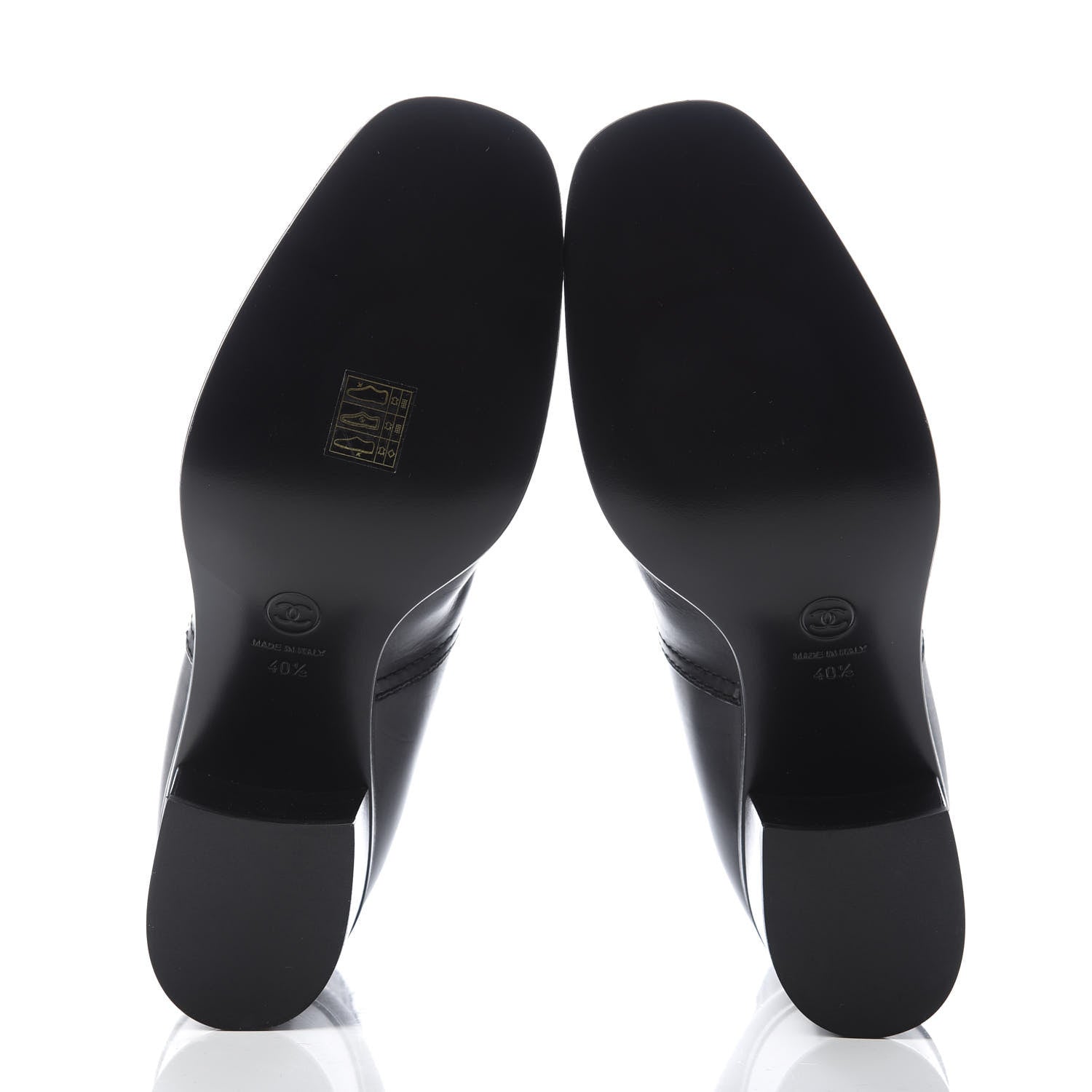 Chanel Calfskin Patent Cap Toe Short Boots 40.5 Black 5 of 8