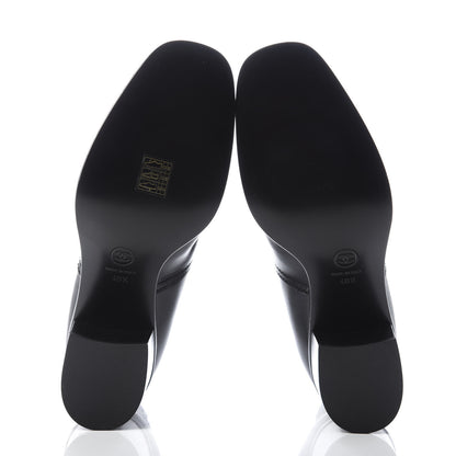Chanel Calfskin Patent Cap Toe Short Boots 40.5 Black 5 of 8
