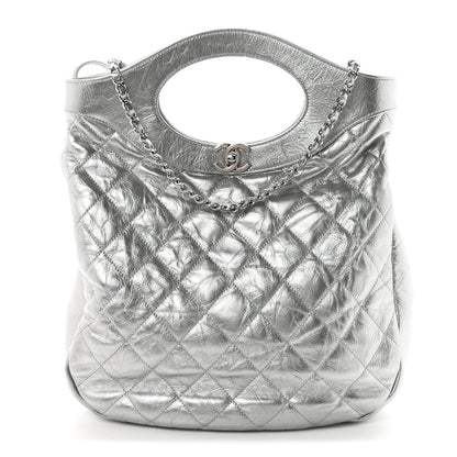 Chanel Metallic Crumpled Calfskin Small 31 Shopping Bag Silver 1 of 10