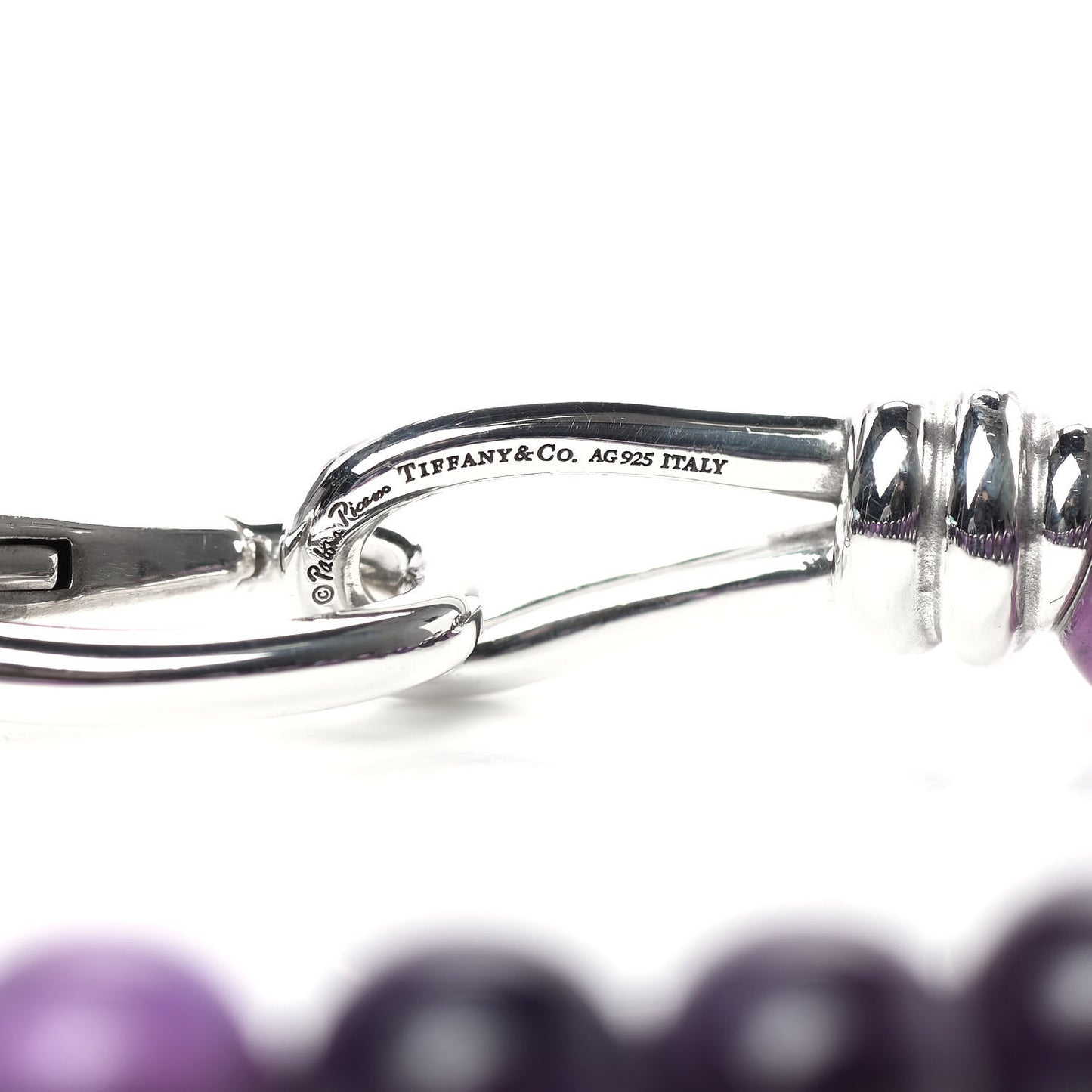 Sterling Silver Amethyst Paloma Picasso Knot Bead Bracelet