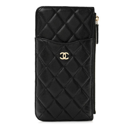 Chanel Caviar Quilted Classic iPhone Pouch Black 1 of 7