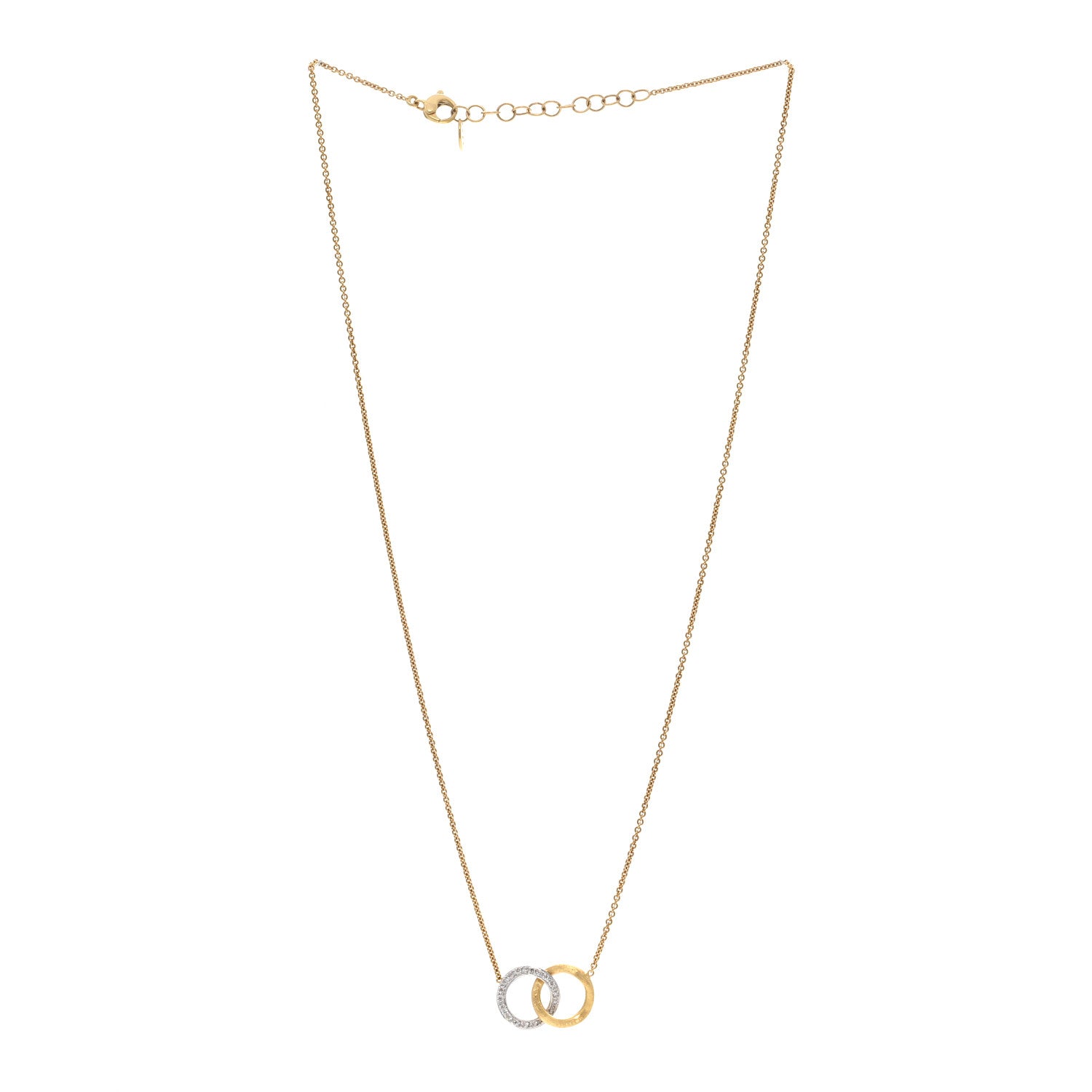 Marco Bicego 18K Yellow Gold Diamond Jaipur Pendant Necklace 3 of 4