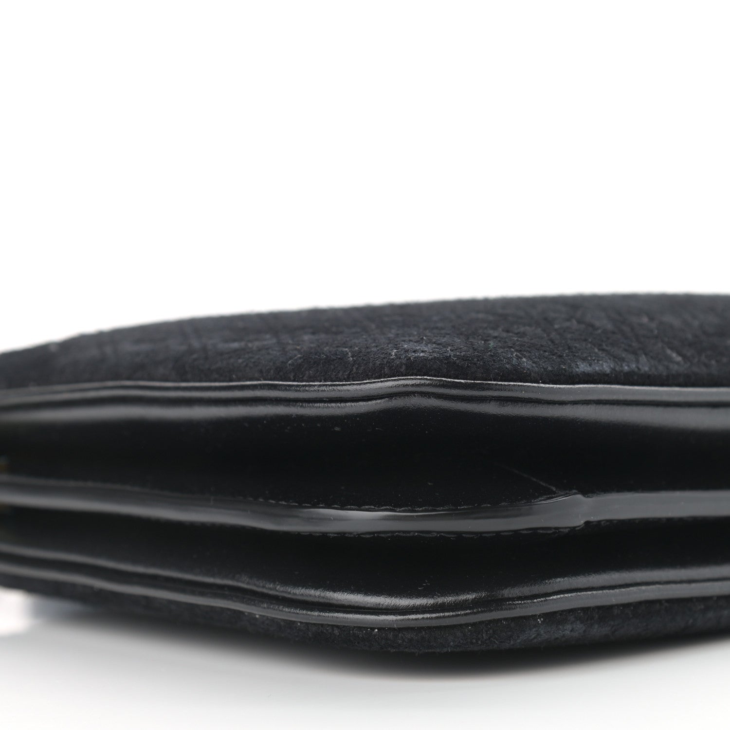 Saint Laurent Suede All-Over Monogram Crossbody Black 9 of 10