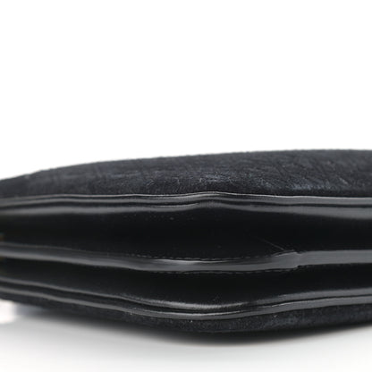 Saint Laurent Suede All-Over Monogram Crossbody Black 9 of 10
