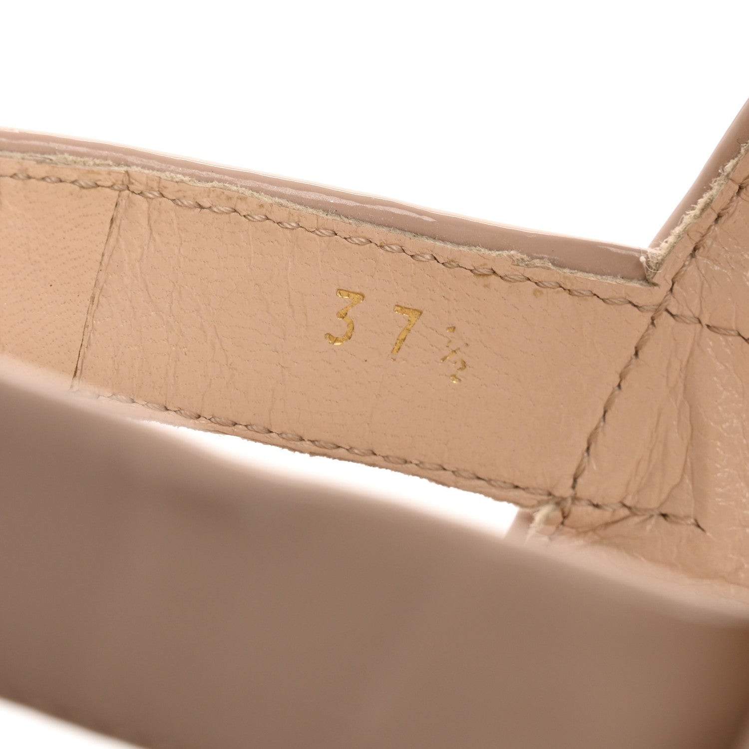 Prada Patent Platform Sandals 37.5 Cipria 9 of 11