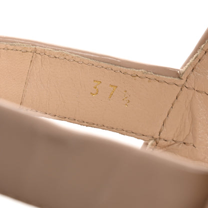 Prada Patent Platform Sandals 37.5 Cipria 9 of 11