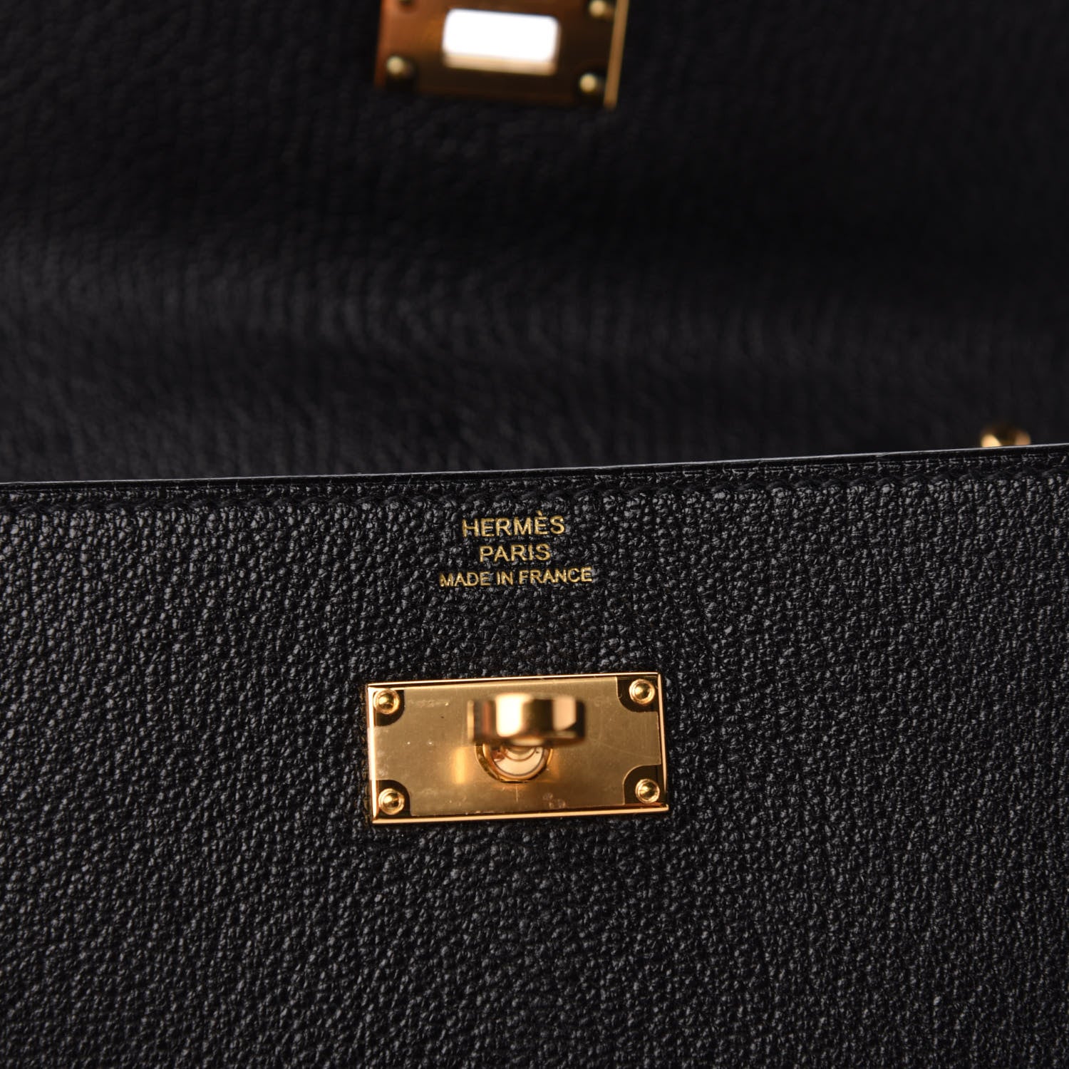 Hermes Chevre Mysore Kelly Wallet To Go Black 7 of 8