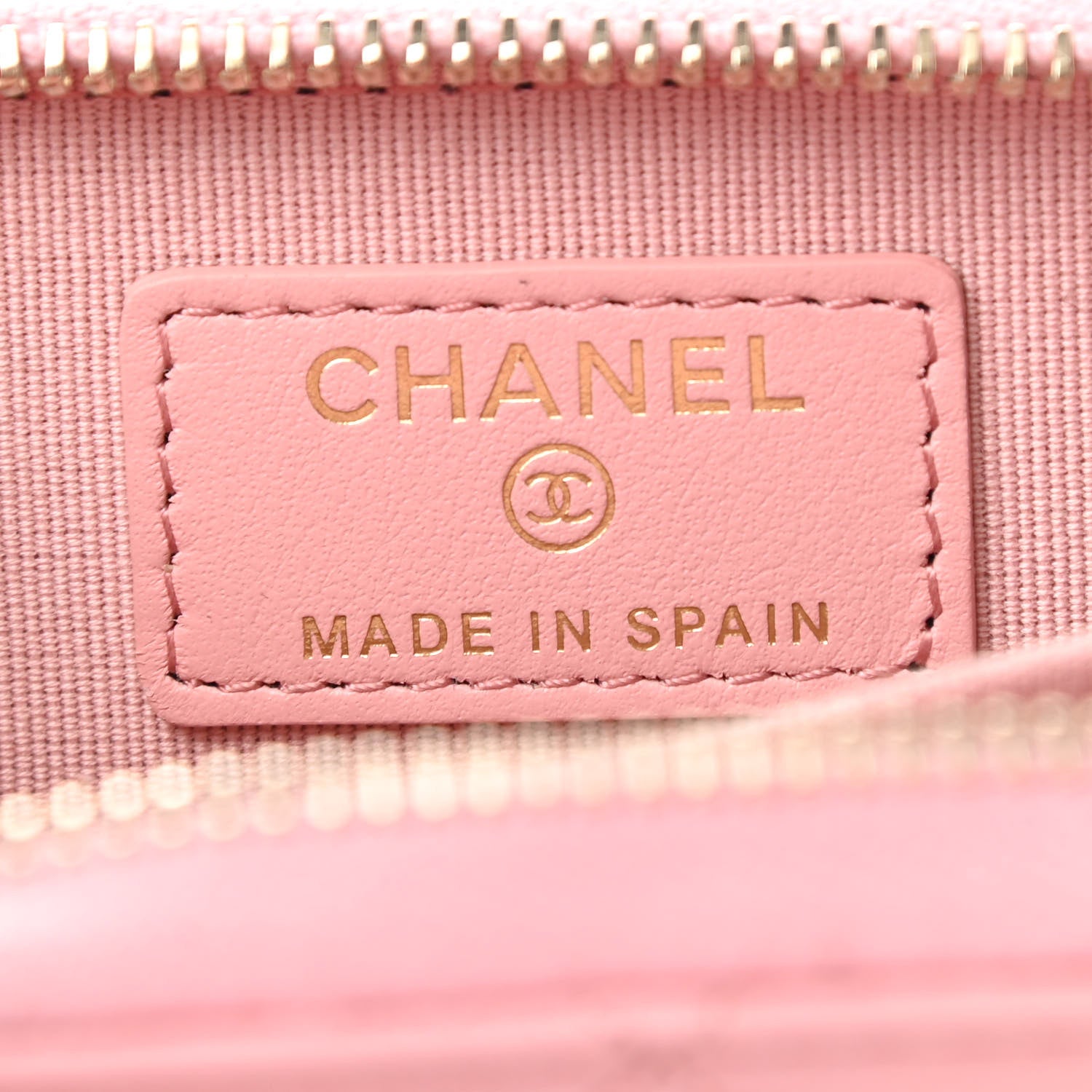 Chanel Lambskin Quilted Chanel 19 Zip Around Coin Purse Wallet Light Pink 6 of 8