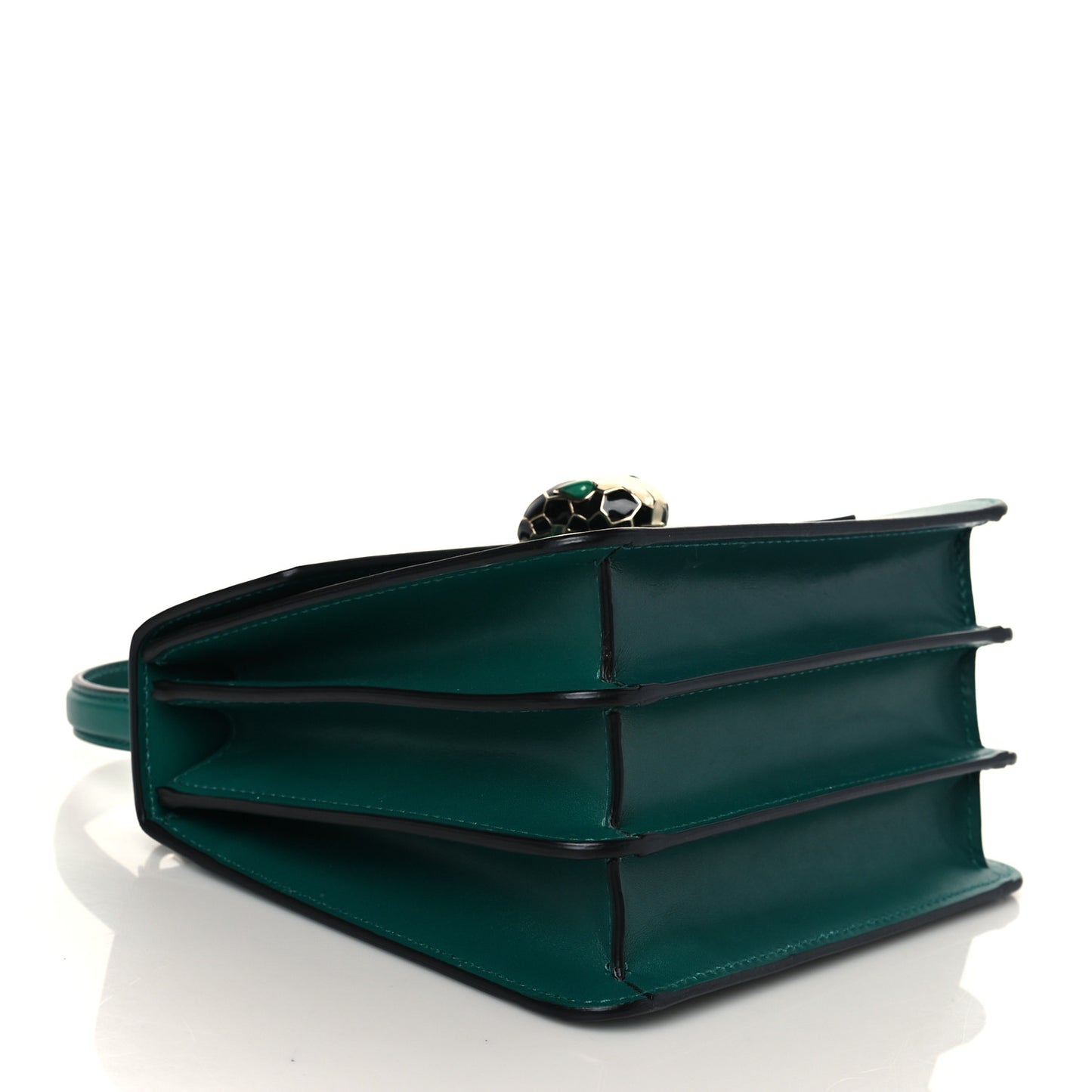 Calfskin Serpenti Forever Top Handle Emerald Green