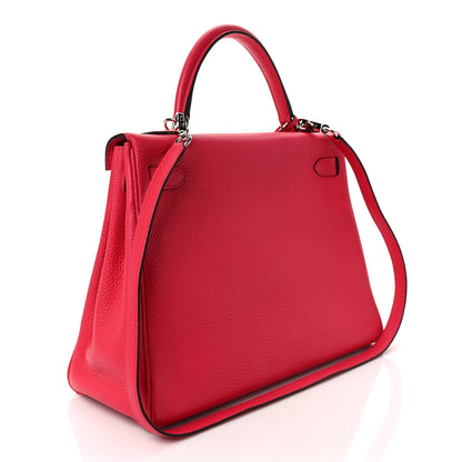 Hermes Taurillon Clemence Kelly Retourne 32 Rose Extreme 3 of 11