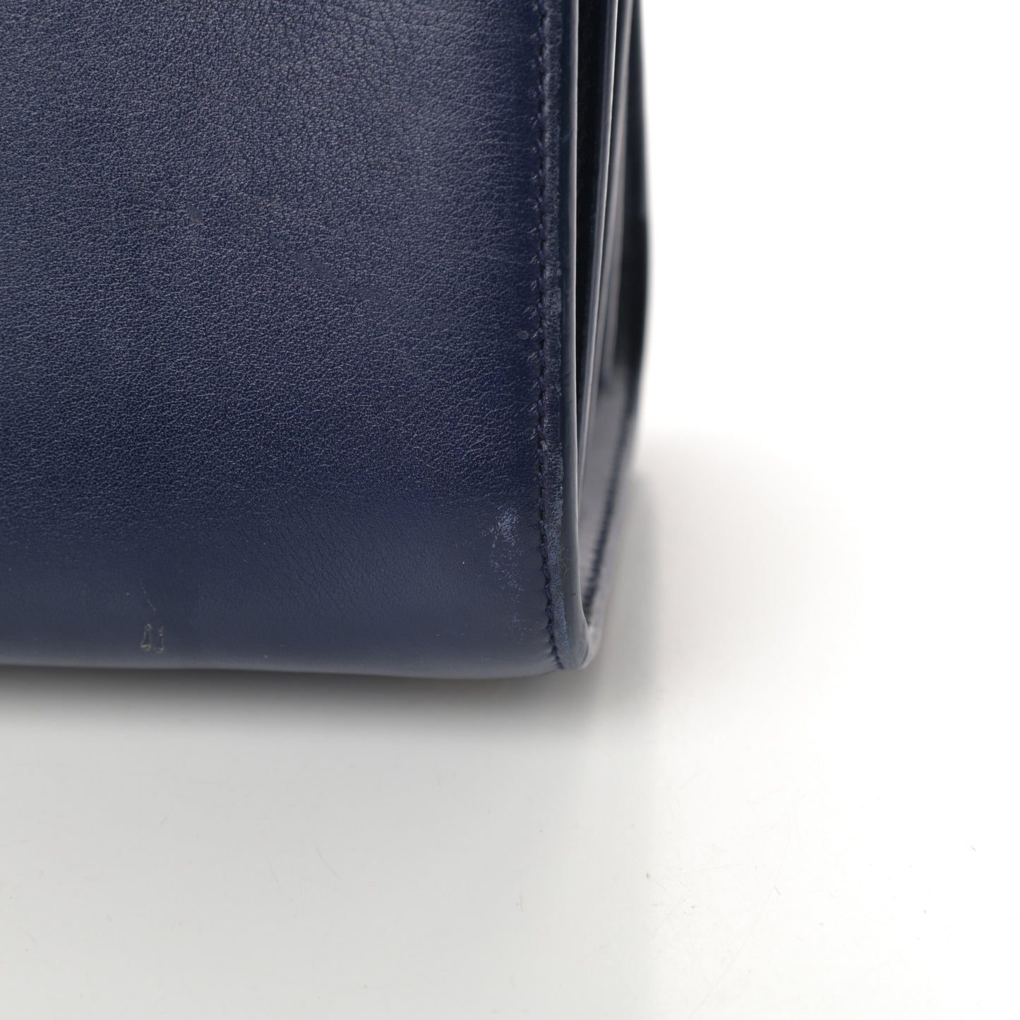 Calfskin Nano Sac De Jour Dark Blue