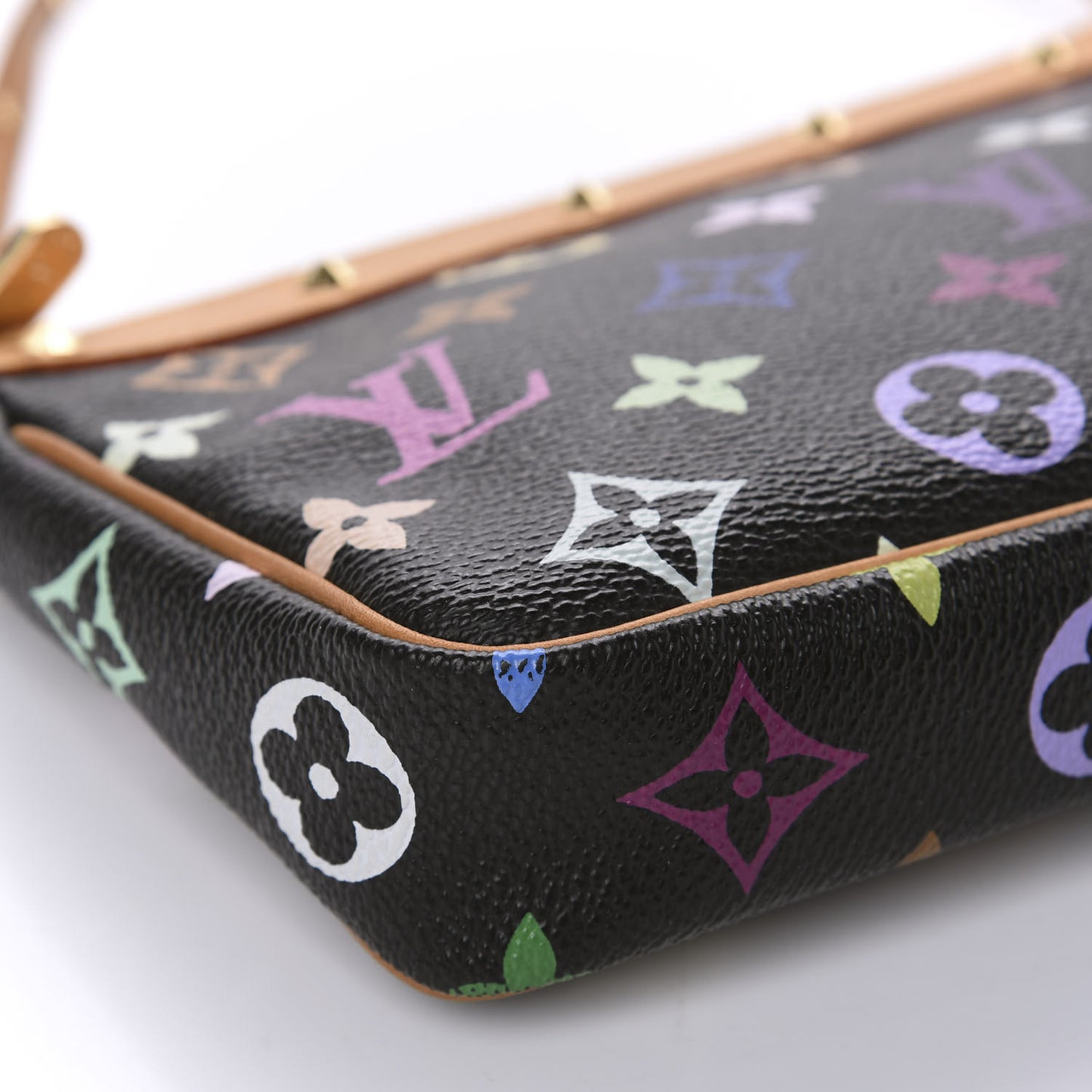 Monogram Multicolor Pochette Accessories Black