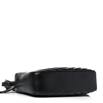 Saint Laurent Calfskin Matelasse Monogram Lou Camera Bag Black 4 of 9