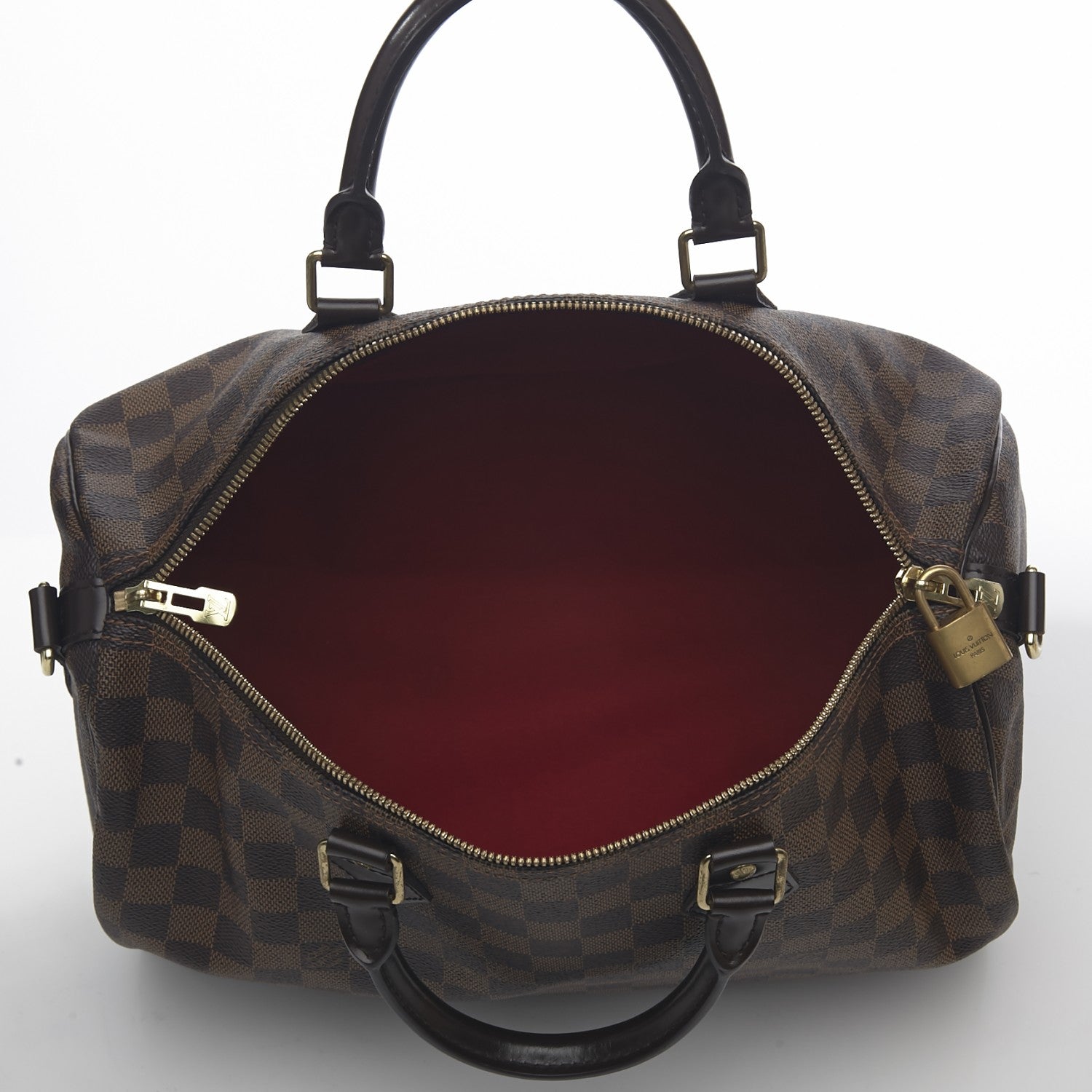 Louis Vuitton Damier Ebene Speedy Bandouliere 35 8 of 9