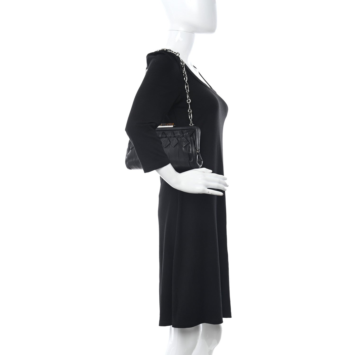 Salvatore Ferragamo Clutch On Chain Black 2 of 12
