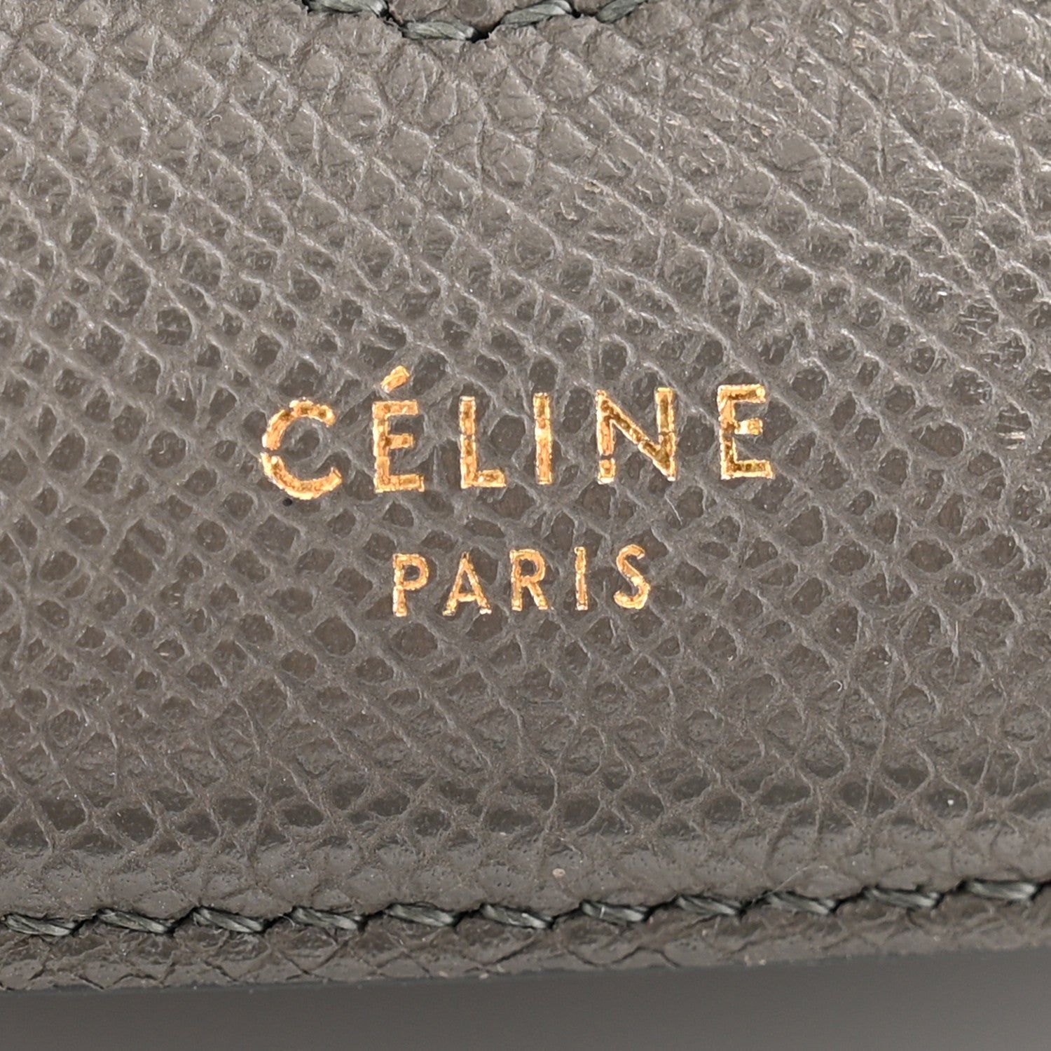 Celine Baby Grained Calfskin Small Trotteur Grey 6 of 12