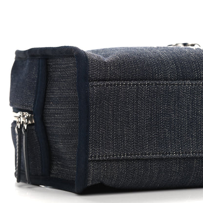 Chanel Denim Deauville Bowling Bag Dark Blue 8 of 9