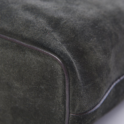 Celine Suede Small Soft Cube Satchel Forest 12 of 14