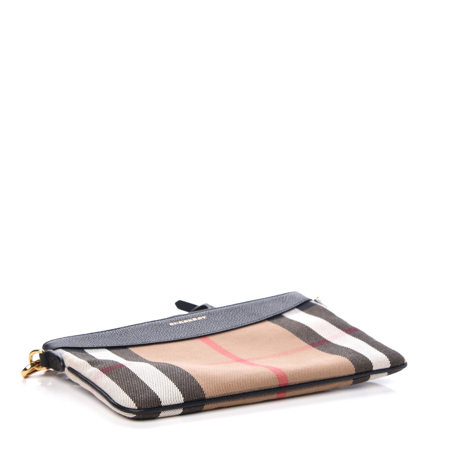 Burberry House Check Derby Peyton Crossbody Clutch Bag Black 4 of 8